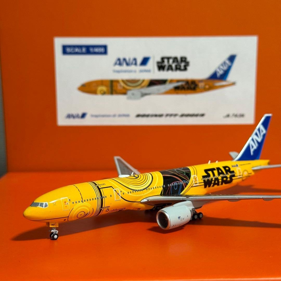 航空機・ヘリコプター JC ANA C-3PO B777-200ER JA743A 1/400