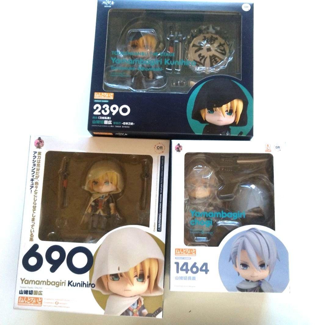 刀剣乱舞 山姥切国広 山姥切長義 鶴丸国永 ねんどろいど カード他まとめ売り